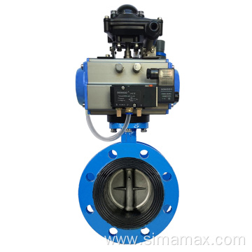 stationary concrete plant pneumatic butterfly valve